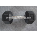 Supplier Gym Equipment Fixed Rubber Coated Hex Dumbbell